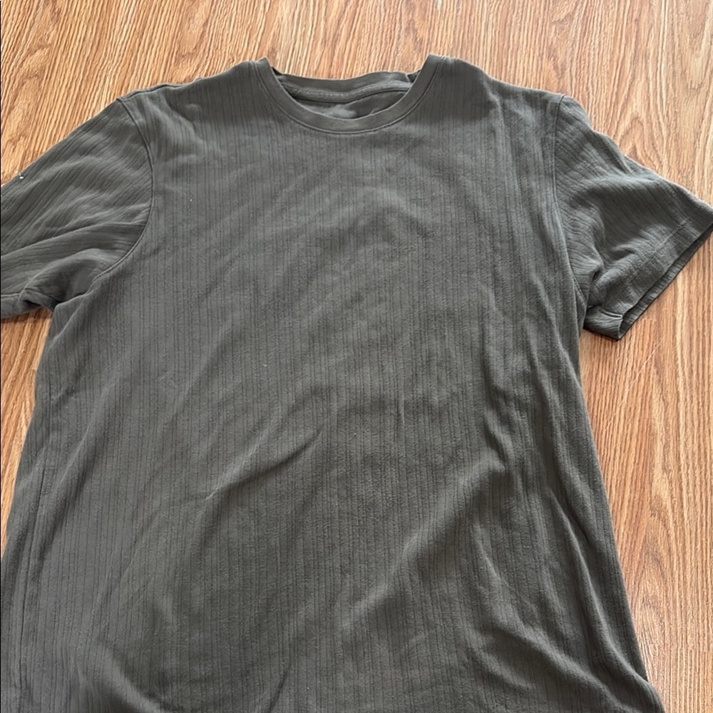 Olive Green Short Sleeve Crew Neck Tee